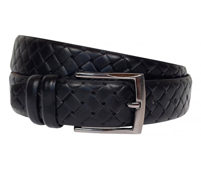 Curea barbati din piele naturala culoare neagra 3.5cm Ciucaleti CLK 236NP