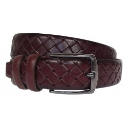 Curea barbati din piele naturala Bordeaux 3.5cm Ciucaleti CLK 236VIS