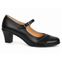 Pantofi dama piele naturala eleganti, comozi, toc mediu stabil de 6cm CLP207N