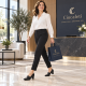 Pantofi dama eleganti piele naturala toc de 6 cm CLP20N