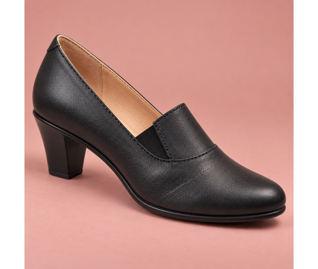 Pantofi dama eleganti piele naturala toc de 6 cm CLP20N