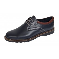 Pantofi barbati sport casual din piele naturala Bleumarin CORSABLUE