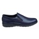 Pantofi barbati casual, cu elastic, piele naturala, CORSA Bleu Navy, CORSAEBLU