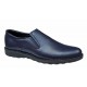 Pantofi barbati casual, cu elastic, piele naturala, CORSA Bleu Navy, CORSAEBLU