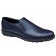 Pantofi barbati casual, cu elastic, piele naturala, CORSA Bleu Navy, CORSAEBLU