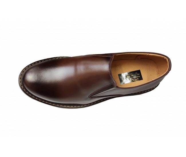 Pantofi barbati, casual, din piele naturala, inchidere cu elastic, CORSA Maro, Lucianis Style, CORSAELM