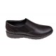 Pantofi barbati casual, cu elastic, piele naturala, CORSA, Negru, CORSAEN