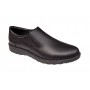 Pantofi barbati casual, cu elastic, piele naturala, CORSA, Negru, CORSAEN