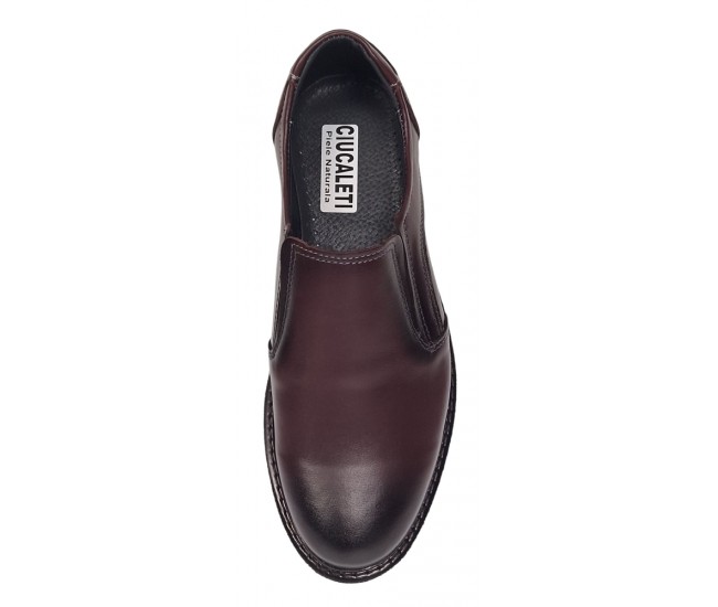 Pantofi barbati casual din piele naturala Army Bordeaux CORSAEVIS