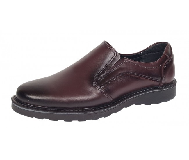 Pantofi barbati casual din piele naturala Army Bordeaux CORSAEVIS