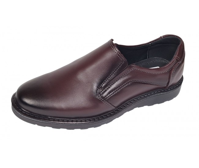 Pantofi barbati casual din piele naturala Army Bordeaux CORSAEVIS