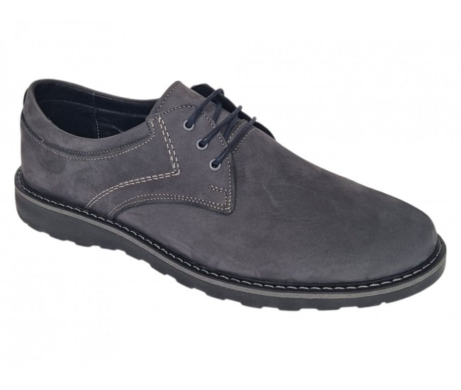 Pantofi barbati sport casual din piele naturala Gri Bufo CORSAGBF