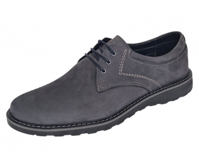 Pantofi barbati sport casual din piele naturala Gri Bufo CORSAGBF