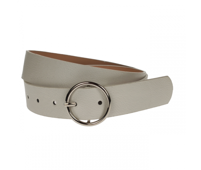 Curea dama, casual-eleganta, din piele ecologica, latime 3 cm, alb - CRD001ALB