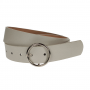 Curea dama, casual-eleganta, din piele ecologica, latime 3 cm, alb - CRD001ALB