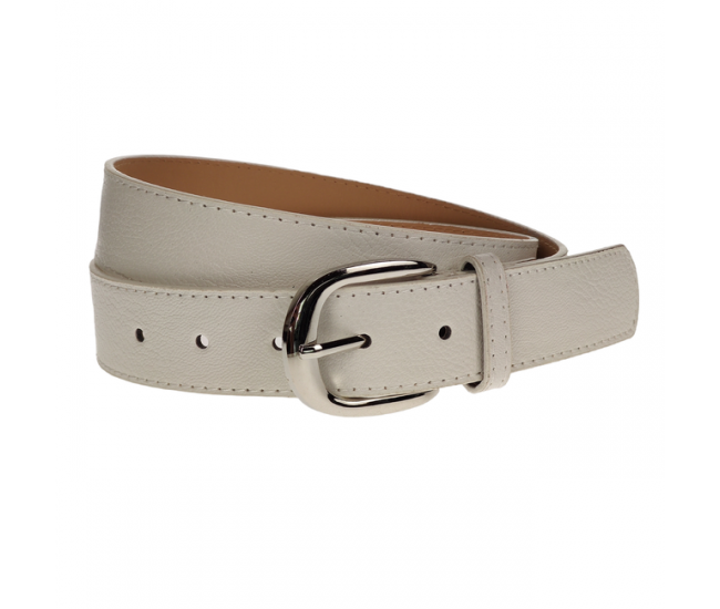Curea dama, casual-eleganta, din piele ecologica, latime 3 cm, alb - CRD002ALB