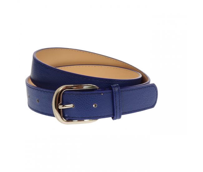 Curea dama, casual-eleganta, din piele ecologica, latime 3 cm, albastru - CRD002AB