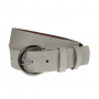 Curea dama, casual-eleganta, din piele ecologica, latime 3 cm, alb - CRD003ALB
