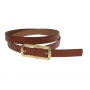 Curea dama, casual-eleganta, din piele ecologica, latime 2 cm, maro - CRD010M