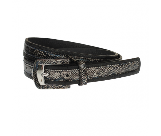 Curea dama, casual-eleganta, din piele ecologica, latime 2.5 cm, negru - CRD021N