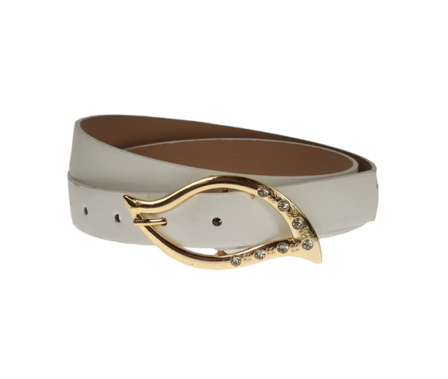 Curea dama, casual-eleganta, din piele ecologica, latime 2.5 cm, albastru - CRD024AB