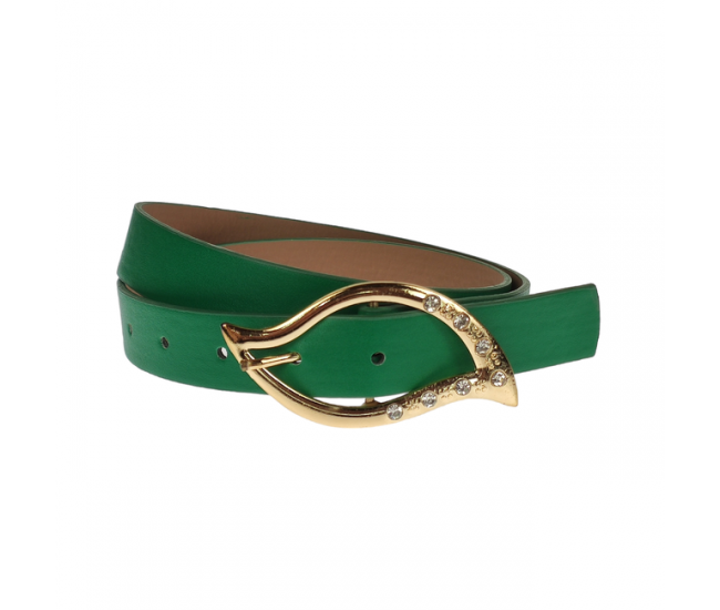 Curea dama, casual-eleganta, din piele ecologica, latime 2.5 cm, albastru - CRD024AB