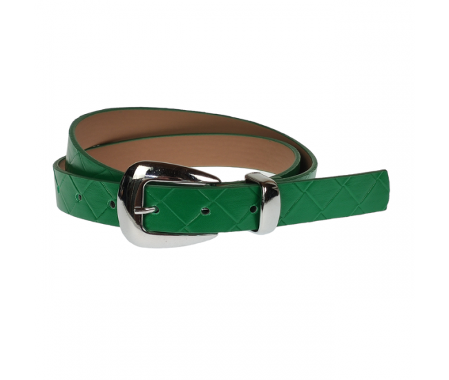 Curea dama, casual-eleganta, din piele ecologica, latime 2.5 cm, crem - CRD026CR