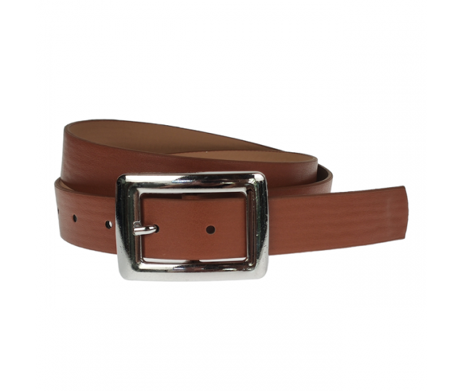 Curea dama, casual-eleganta, din piele ecologica, latime 2.5 cm, alb - CRD027A
