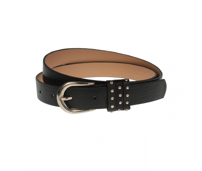 Curea dama, casual-eleganta, din piele ecologica, latime 2.5 cm, negru - CRD028N