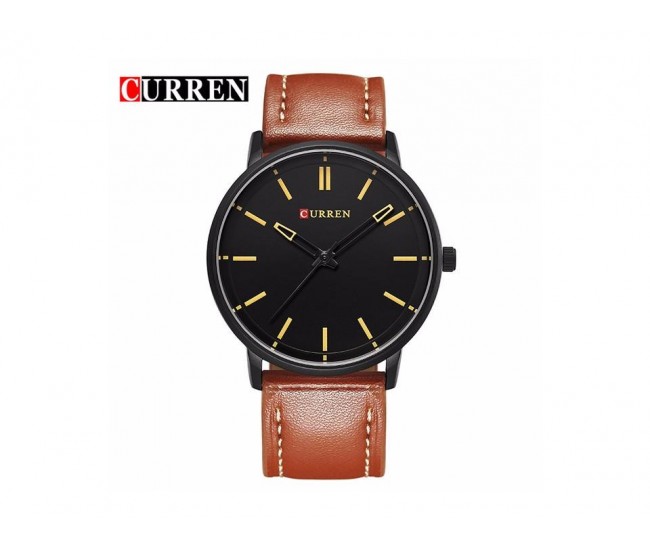 Ceas Curren Slim barbatesc, Elegant, Black - M8233NM