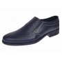 Pantofi barbati eleganti din piele naturala bleumarin fara siret DONATO 818BL