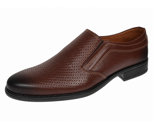 Pantofi barbati eleganti din piele naturala bleumarin fara siret DONATO 818BL