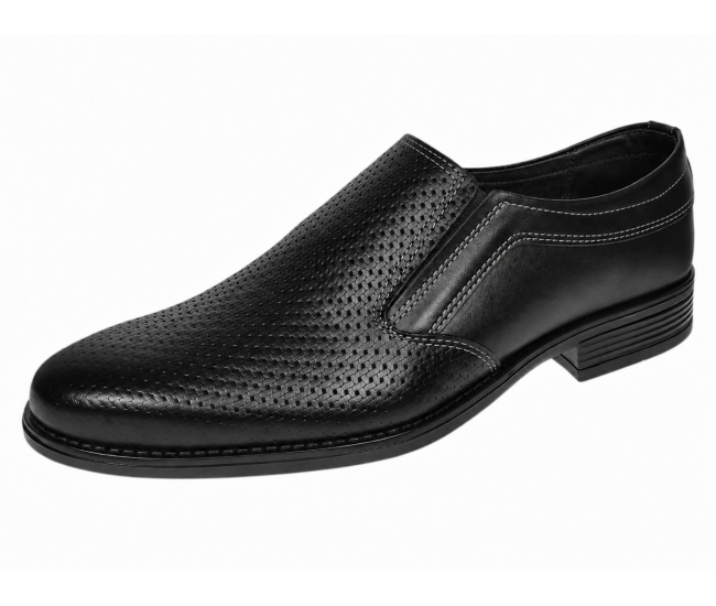 Pantofi barbati eleganti din piele naturala bleumarin fara siret DONATO 818BL