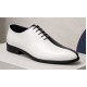 Pantofi Oxford bărbați alb-negru din piele naturală, eleganți de ceremonie – DONATOAN