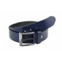 Curea casual barbati din piele naturala - Bleumarin DR-400CKBLM4