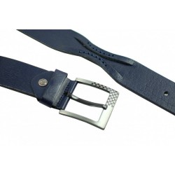 Curea casual barbati din piele naturala - Bleumarin DR-400CKBLM4