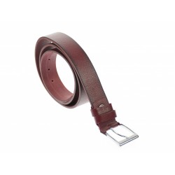 Curea barbati eleganta, din piele naturala, bordo 3.5 cm - DR001BOR