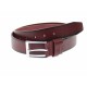 Curea barbati eleganta, din piele naturala, bordo 3.5 cm - DR001BOR