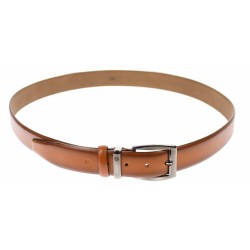 Curea barbati eleganta, din piele ecologica, maro coniac 3.5 cm - DR001CON