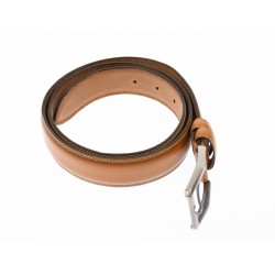 Curea barbati eleganta, din piele naturala, maro brun 3.5 cm - DR002BRUN