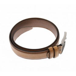 Curea barbati eleganta, din piele naturala, maro brun 3.5 cm - DR002BRUN