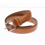 Curea barbati eleganta, din piele naturala, maro deschis 3.5 cm - DR002MD