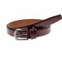 Curea barbati eleganta, din piele naturala, visinie 3.5 cm - DR1170VIS