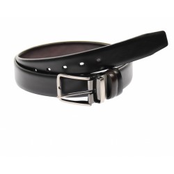 Curea barbati eleganta, din piele naturala maro 3.5 cm - DR1210NM