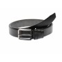 Curea barbati eleganta, din piele naturala, neagra 3.5 cm - DR1215N