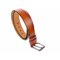 Curea barbati eleganta, din piele naturala, maro coniac 3.5 cm - DR1240CON