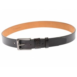 Curea barbati eleganta, din piele naturala, visinie 3.5 cm - DR1242VIS