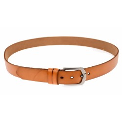 Curea barbati eleganta, din piele naturala, maro deschis 3.5 cm - DR1248MD