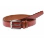 Curea barbati eleganta, din piele naturala rosie 3.5 cm - DR1320R