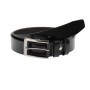Curea barbati eleganta, din piele ecologica, neagra 3.5 cm - DR1510N